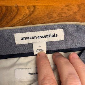 Amazon Essentials Mens Classic Khaki Shorts 33